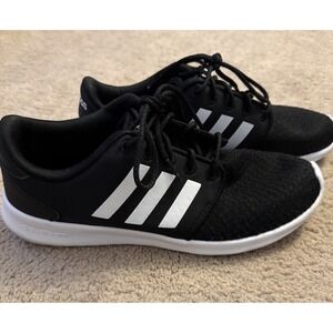 Adidas Women's Size 10 Cloudfoam QT Racer DB0275 Black Running Shoe Sneakers EUC